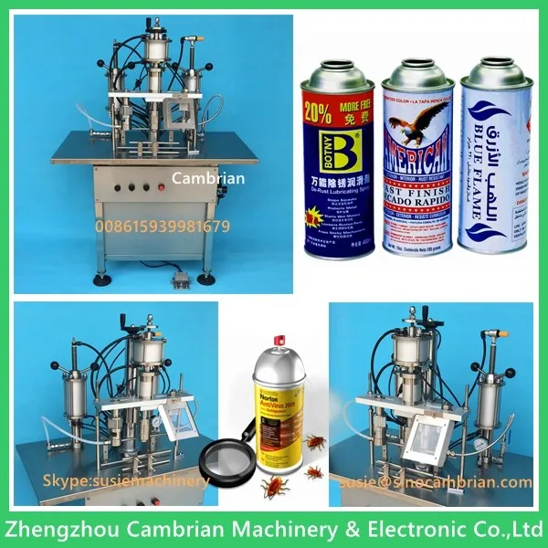aerosol spray paint filling machine