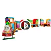 Cartoon model design kids amusement park electric track train