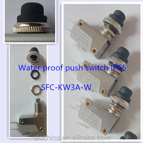 waterproof push button switch
