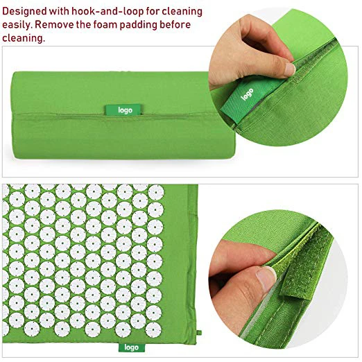 Timecreate High Quality Acupressure Massage Shakti Mat Best Back Pain Relief Acupressure Mat And Pillow Set