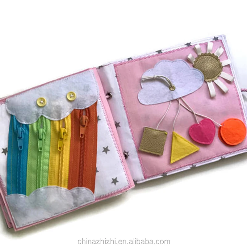 Handmade Baby Memory Felt Fabric Quiet Book Funny Baby Gift Educational ...