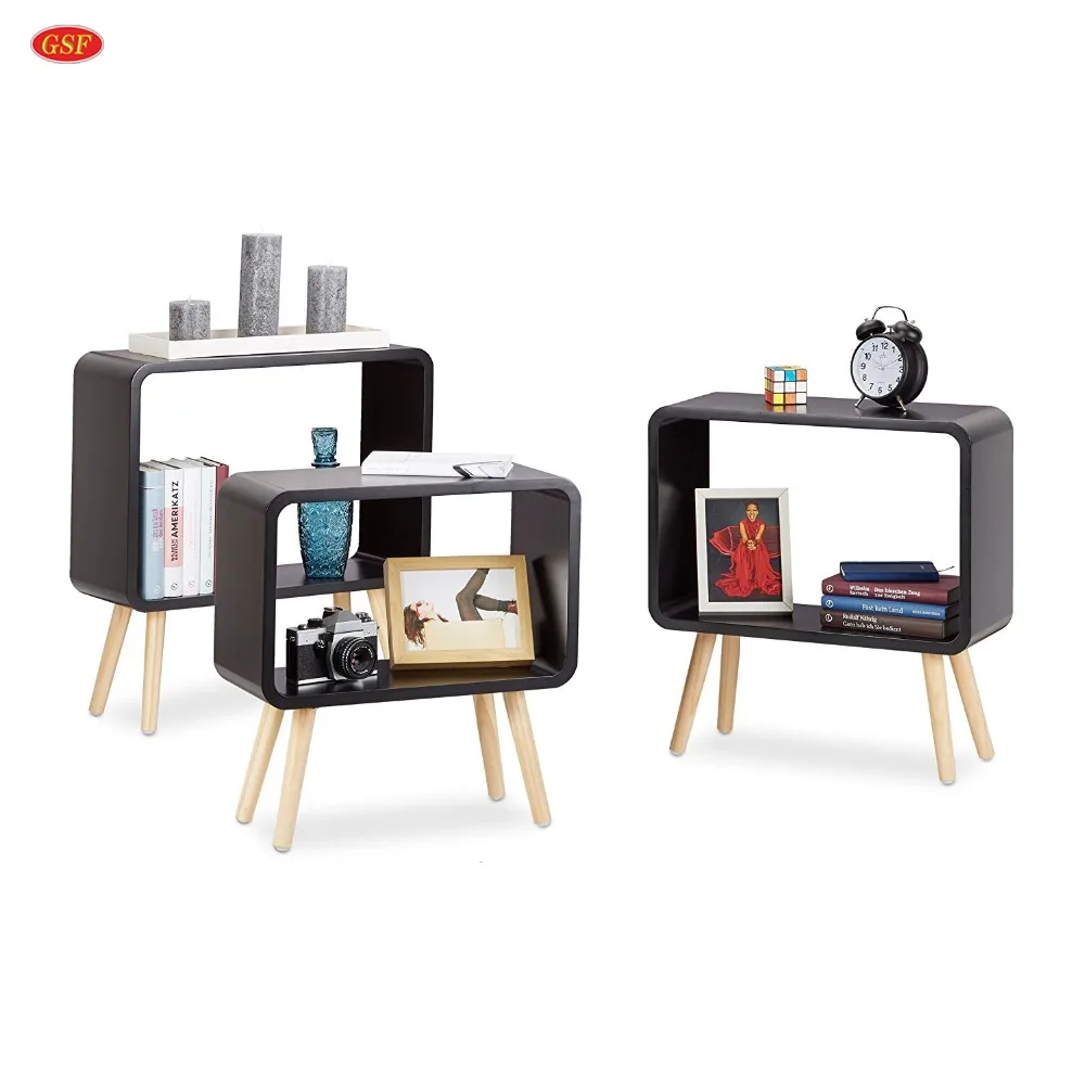 Small Freestanding Cube Bookcase Set Of 3 Bed Side Table Bookshelf With Wooden Foot Nightstand Buy Bookshelf Bed Side Table Side Table Product On Alibaba Com