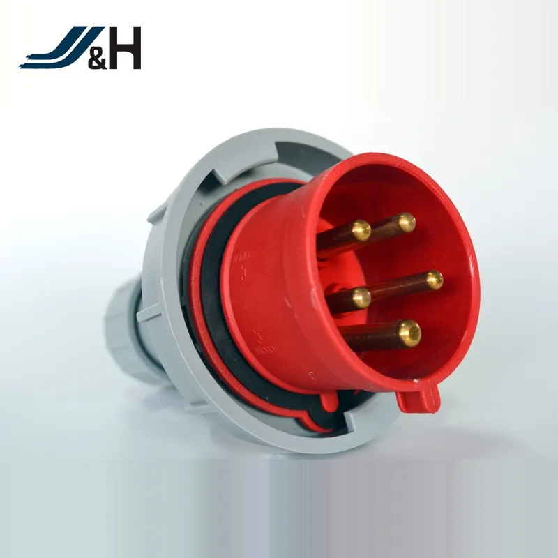 Iec60309 Economic Type Ip44 5p 400v 32a Waterproof Industrial Plug Male Industrial Plug Electric