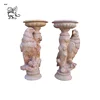 large eagle statue customized stone plant pot marble outdoor flowerpot for garden MFPL-085