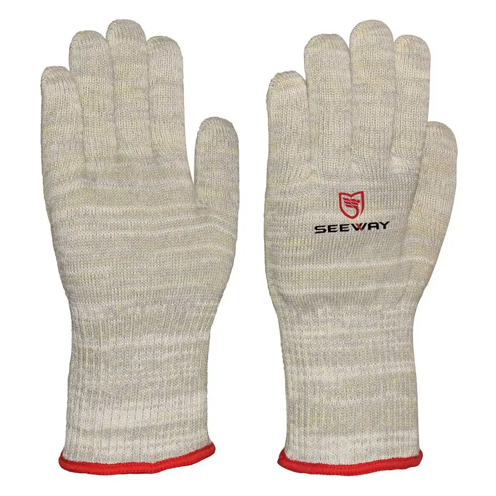 Seeway Aramid And Carbon Fiber Blend Esd Heat Resistant Gloves Buy Esd Heat Resistant Gloves
