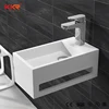 Solid Surface Bathroom Small Wash Basin Rectangle Sink