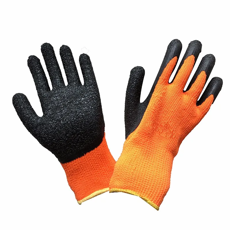 4safety Orange Winter Grip Large Master Heavy Textured High Visibility ...