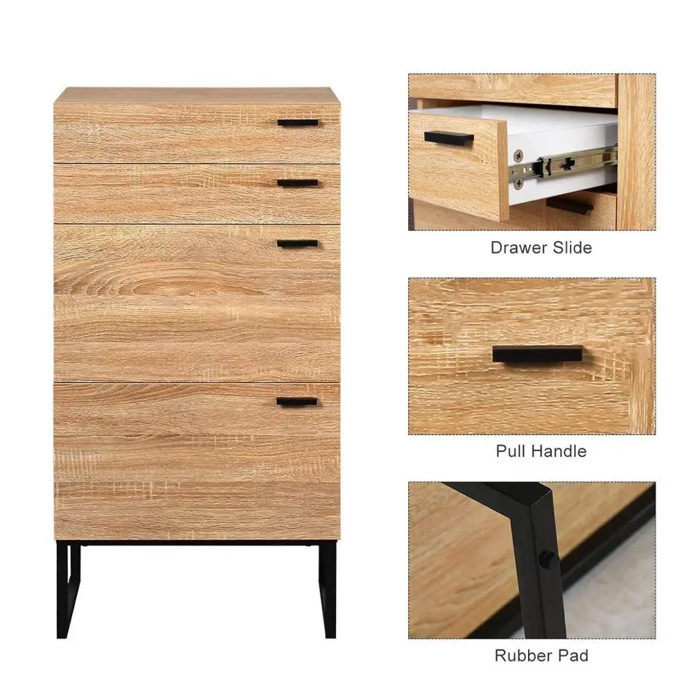 Fair Price Bedroom Chest Of Drawers Furniture Wood With 4 Drawers Oak ...