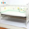 Knitted 100% cotton cartoon baby crib phat comforter set bedding setting