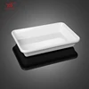 Cheap rectangular white dinner plate for restaurant hotel