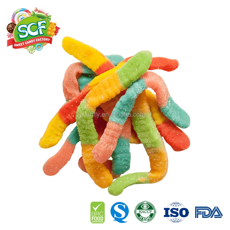 Halal Soft Sour Vat19 Gummy Worm Buy Vat19 Gummy Worm,Halal Gummy