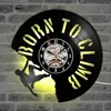 Round Hollow CD Record Vinyl Clock Ships Creative Hanging Clock Water Sport