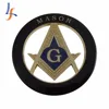 High quality cheap custom metal car emblem lighted Auto masonic emblem