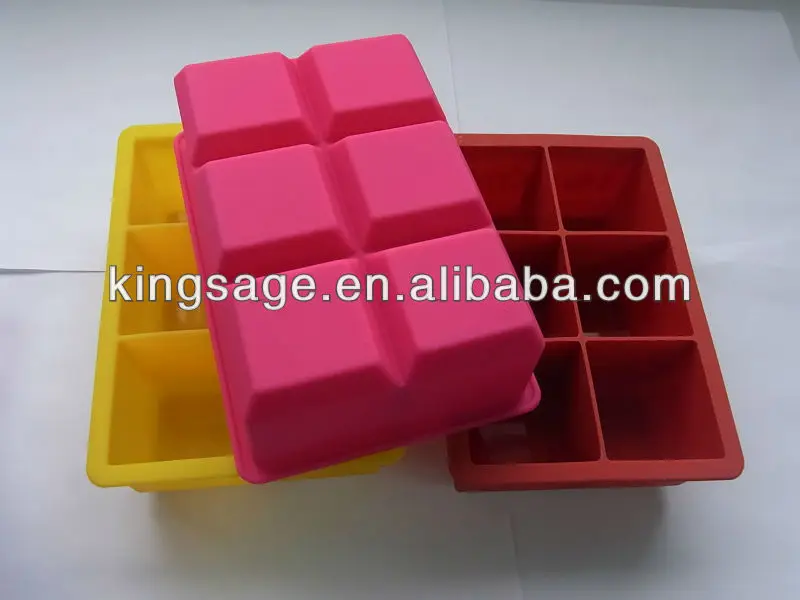 Silicone Ice Block Mold For Whisky,2 Inch Size Ice Cube Tray,King Cube
