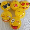 Wholesale Stocked PVC 12"/18" Inch Cute Emoji Beach Ball Smile Face Beach Ball
