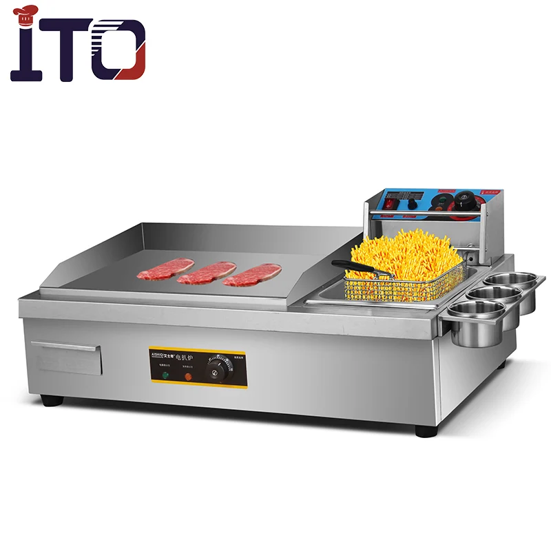 Ito860 Stainless Steel Electric Griddle With Deep Fryer Buy Pancake