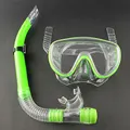 Swimming Scuba Pro Anti Fog Goggles Mask Dive Under water Diving Glasses Submersible w Dry Snorkel