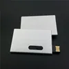 Custom Logo Laser Engrave Push and Pull Metal Aluminum Credit Card USB Stick 4GB 8GB 16GB 32GB USB 2.0 Flash Pen Drive