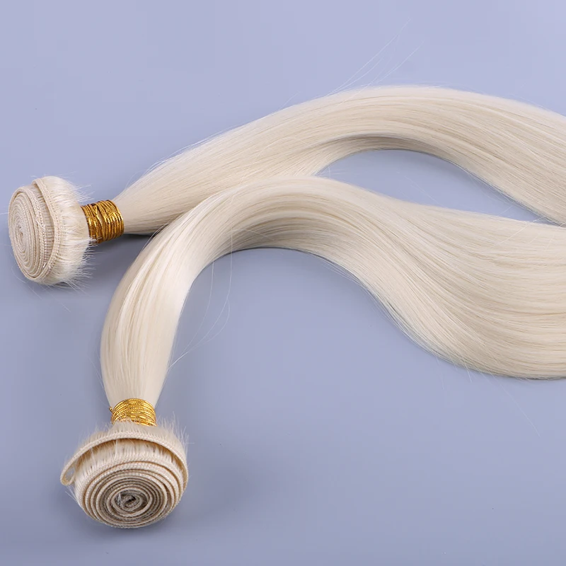 Cheap Synthetic Fiber Hair Weft Extension Fashion Silky Straight 613