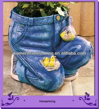 Pot Fleur Résine Fleur Artisanat pot Jean pot Forme Résine Pantalon Buy De Product En 5AL4jR