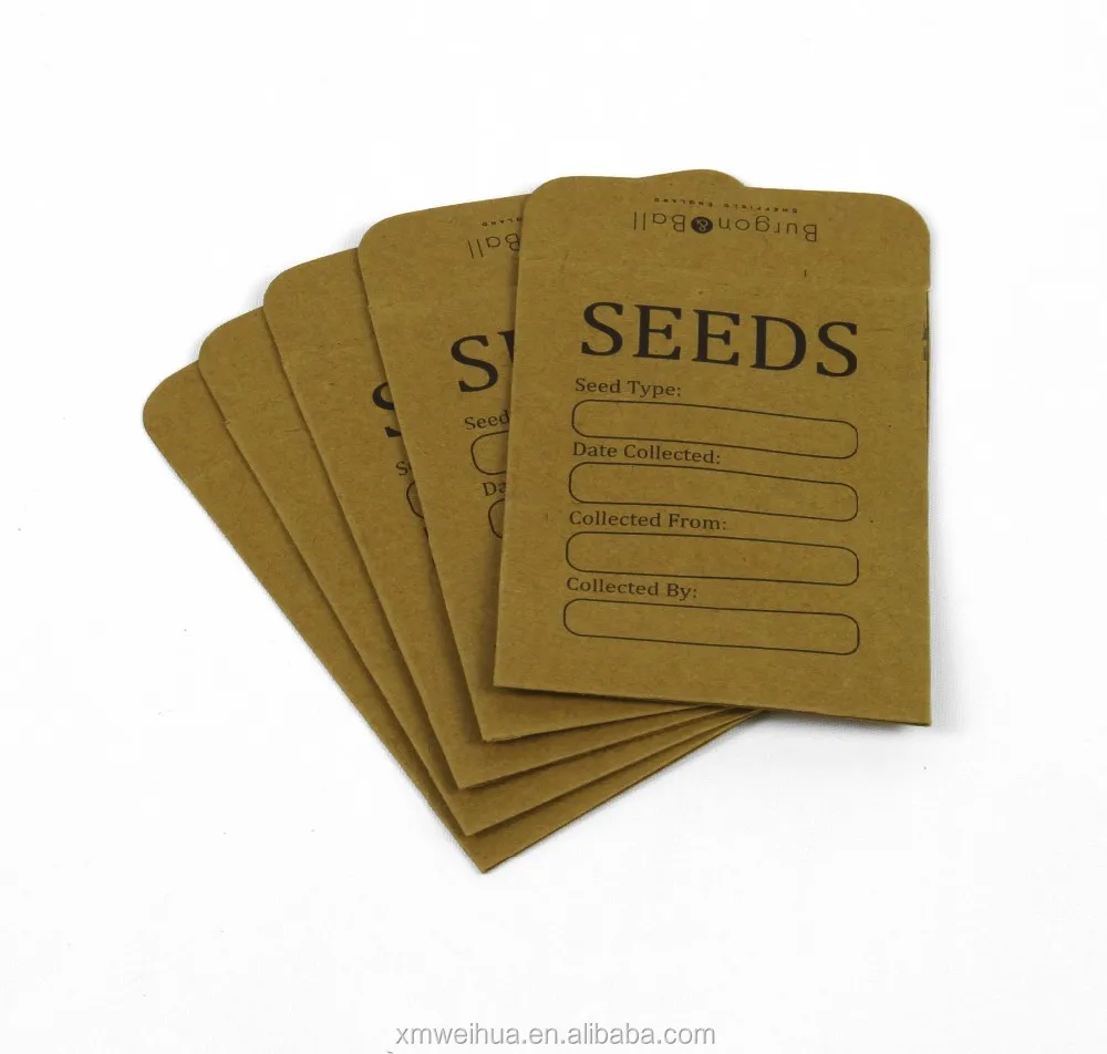 Top Quality Custom Envelope Printed Small Brown Kraft Seeds Top Quality Custom Envelope Printed Small Brown Kraft Seeds Envelopes