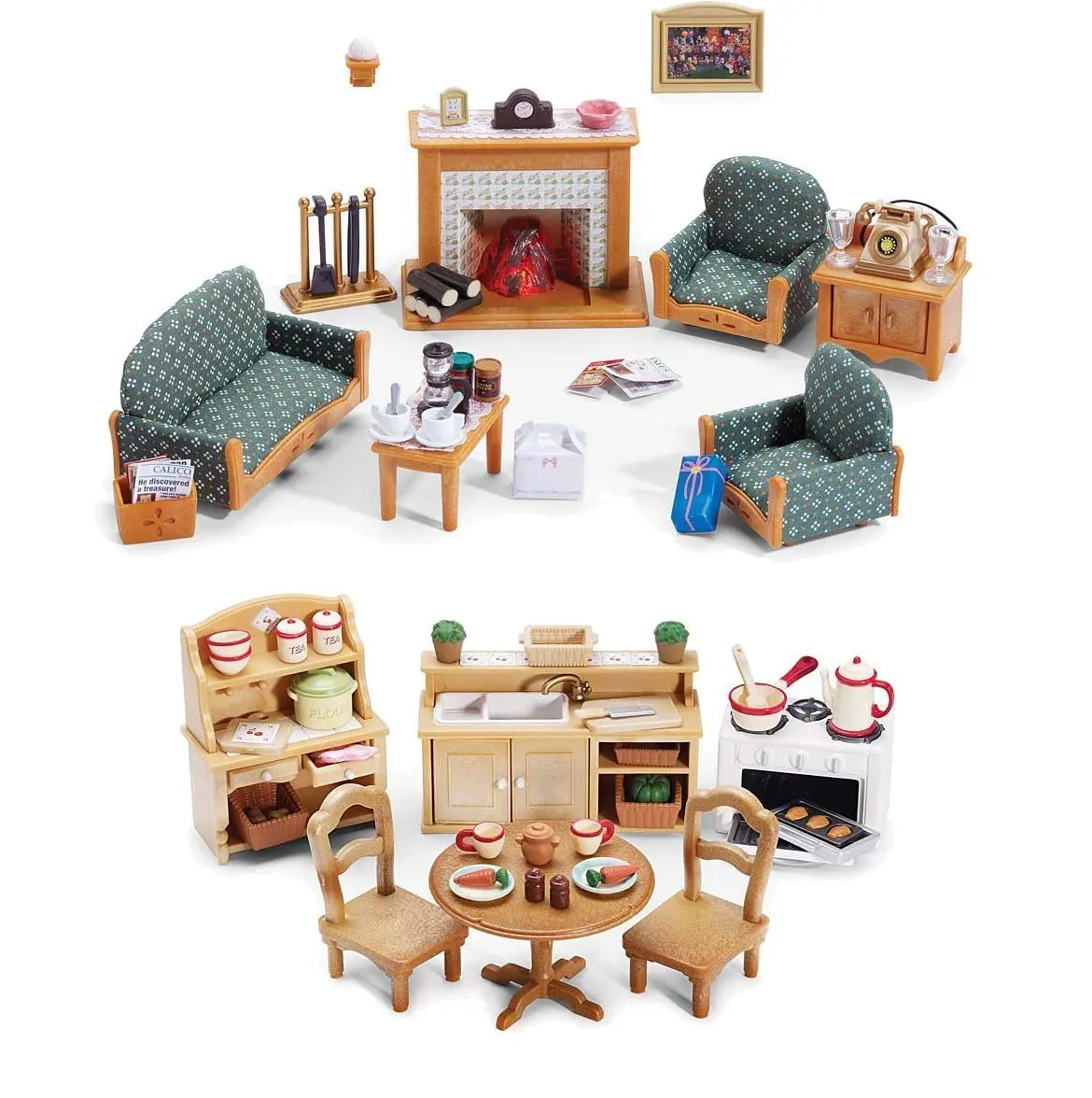 calico critters deluxe kitchen set