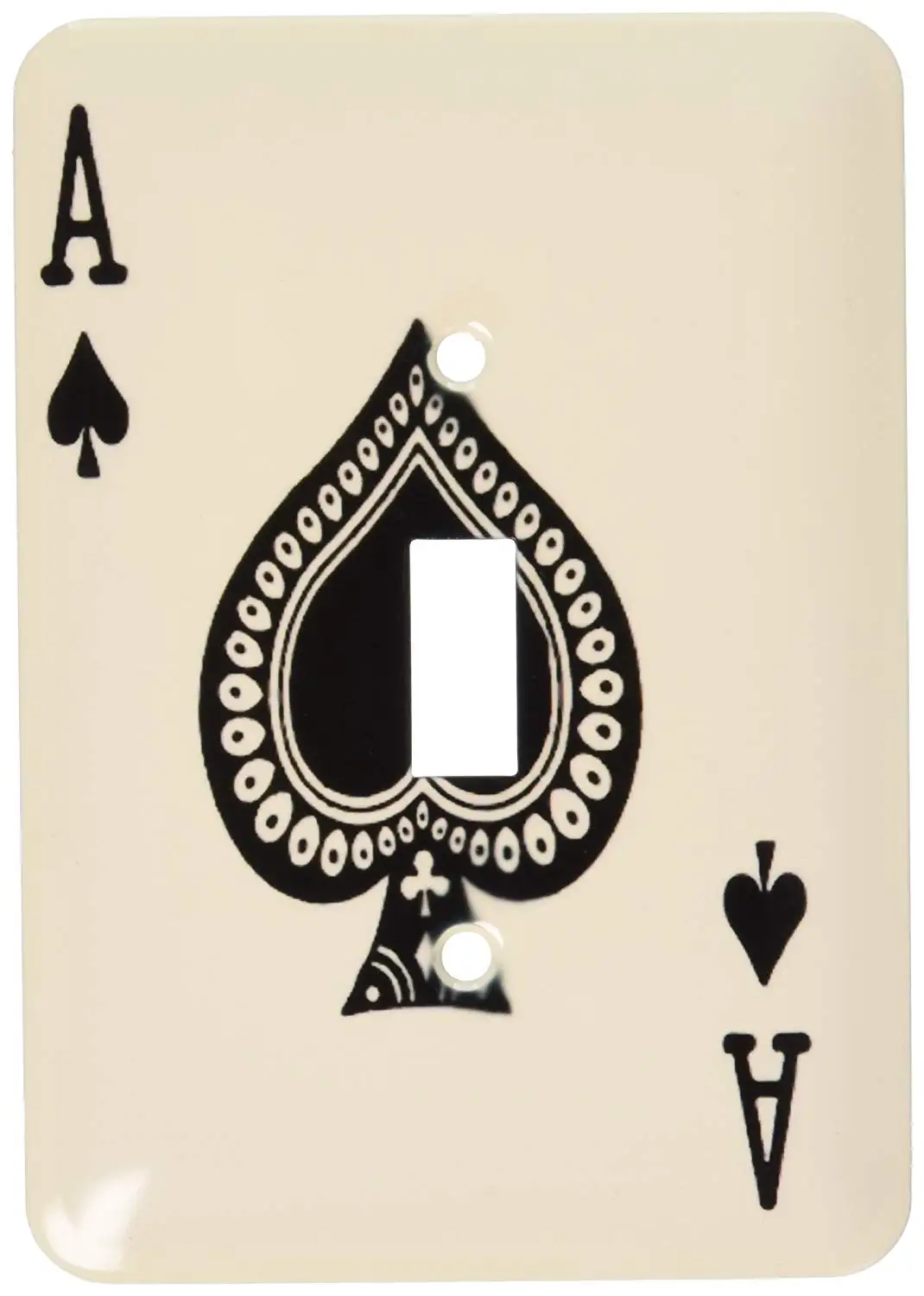 3dRose LLC lsp_76552_1 Ace Of Spades Playing Cardm Black Spade Suitm Gifts For Cards Game Players Of Poker Bridge Games Single Toggle Switch