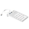 Cateck custom mini usb laptop numeric keyboard with External Stereo Sound Adapter Combo