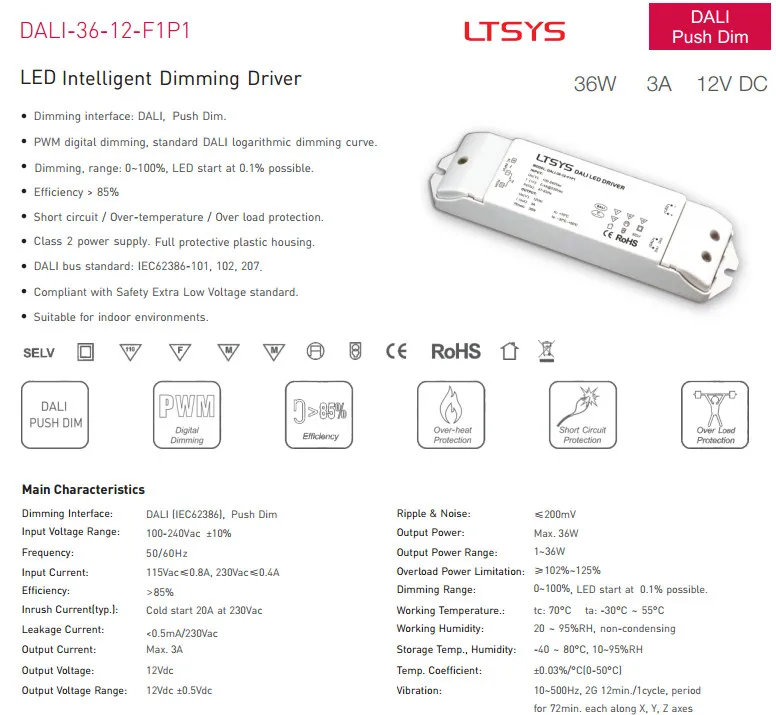 Alimentação de led inteligente, ac100v-240v entrada dc