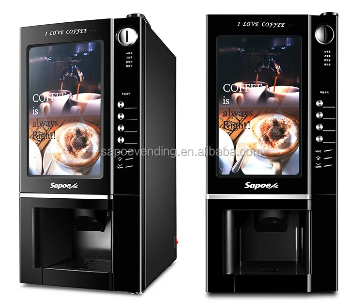 New Arrival Fully Automatic Coin Operated Coffee Hot Chocolate Vending