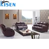 Living room furniture leather sofa reclining sectionals