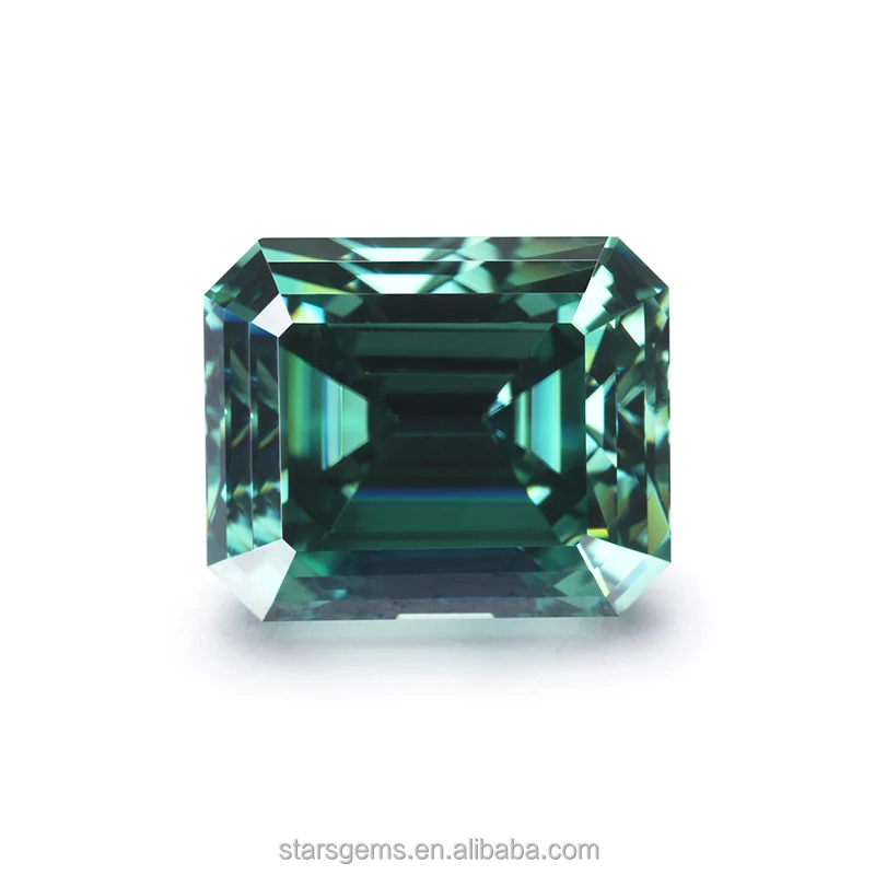 Octagon Shape 12x10mm 5cts Lab Created Emerald Cut ...