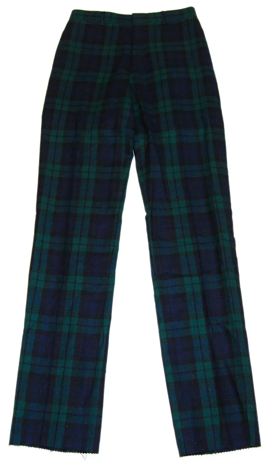 men's navy and green plaid pants