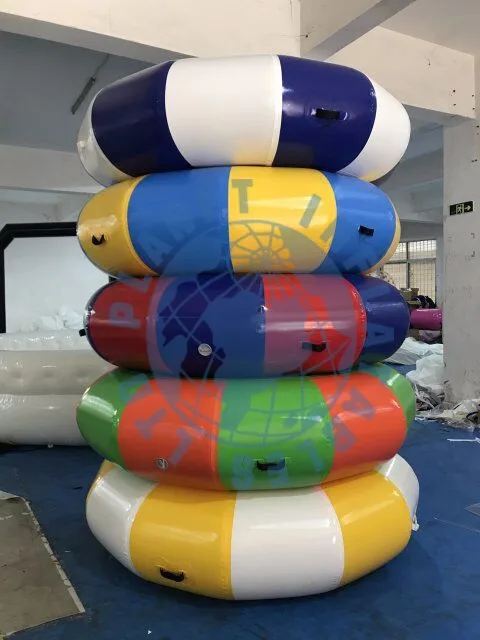 Fun Jump 8ft 10ft Inflatable Floating Water Park Trampoline Jumping ...