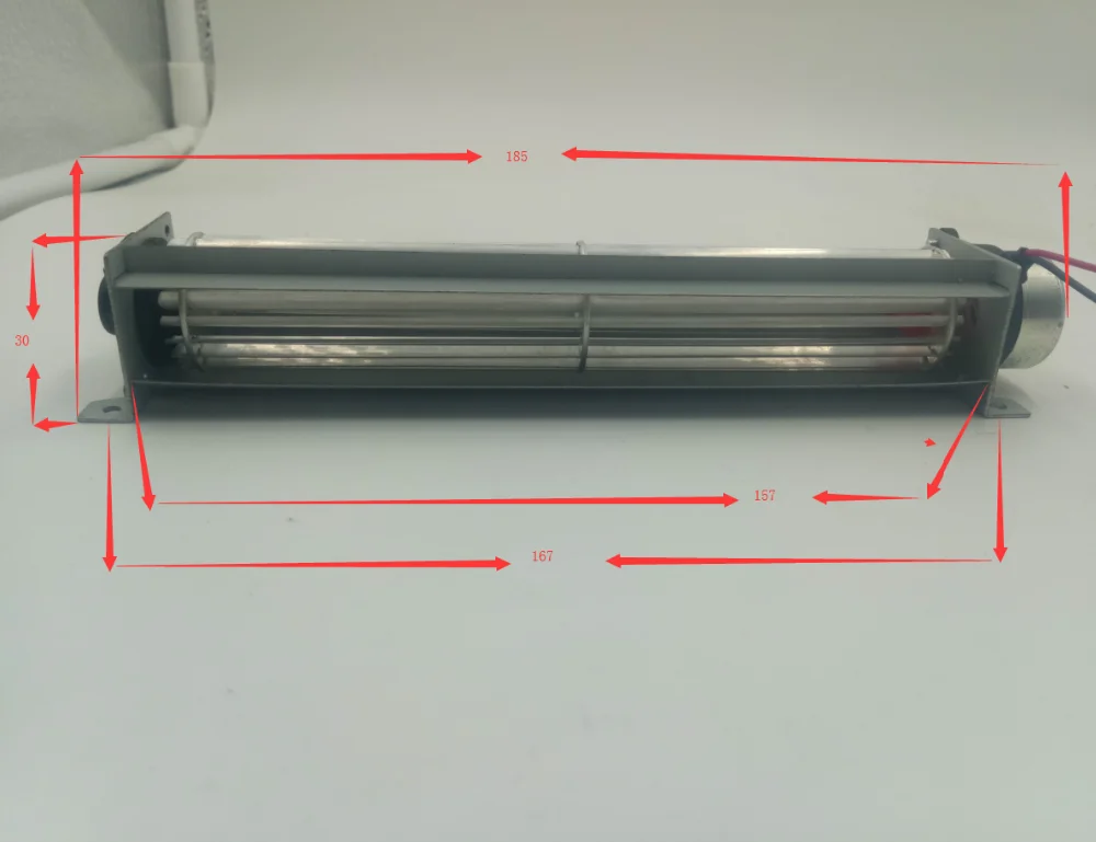Cross Flow Fan, tangential, 12V, Stainless Steel - detail 6