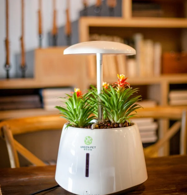 智能植物生长机器花卉生长盆