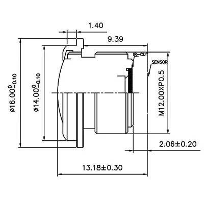 1/3 ccd/cmos IP67 M12 vehicle rear view car camera automotive lens