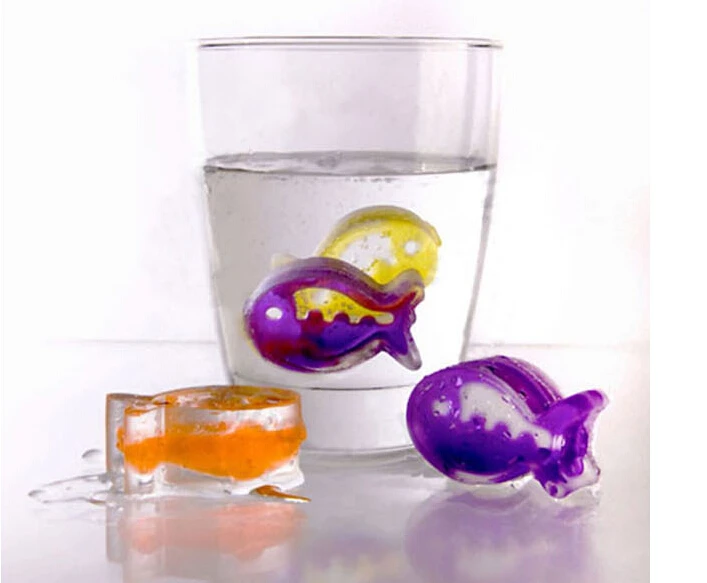 Q157 Fashionable Fish Shape Plastic Ice Cubes,Custom Ice Cube Mold