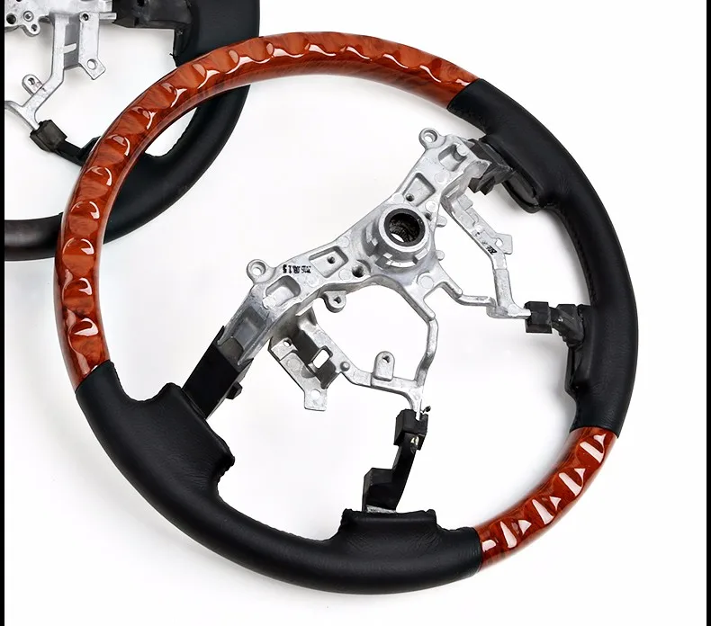 Aluminum Wooden Steering Wheel Gear Shift Knob For Toyota Land Cruiser