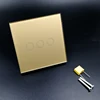 Two way switch EU standard Glass Panel 3GANG 433MHZ Smart Touch Light Switch with CE certificate Aoju