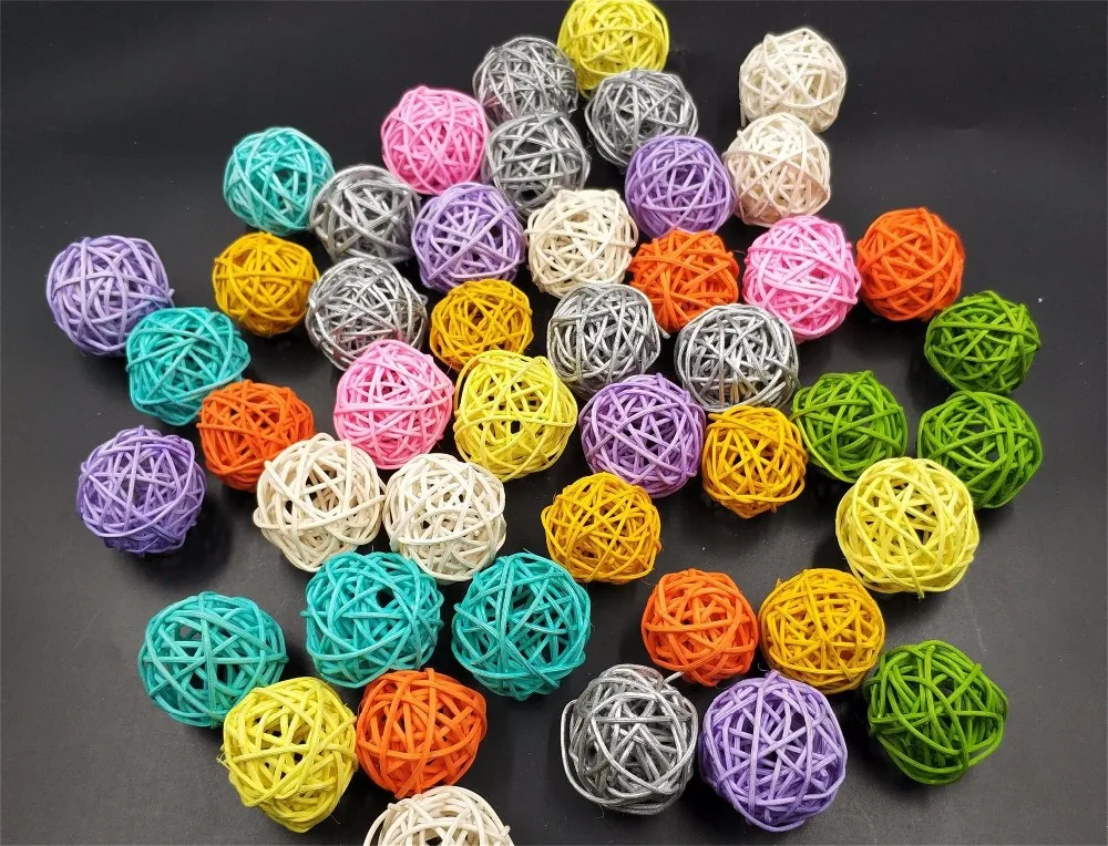Colored Decorative Rattan Balls For Wedding Festival Buy Rattan Balls