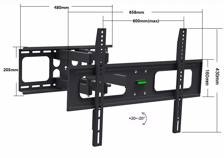 37"70" For Vesa 600*400 Swivel Lcd/led Tv Wall Display Mount Buy 37