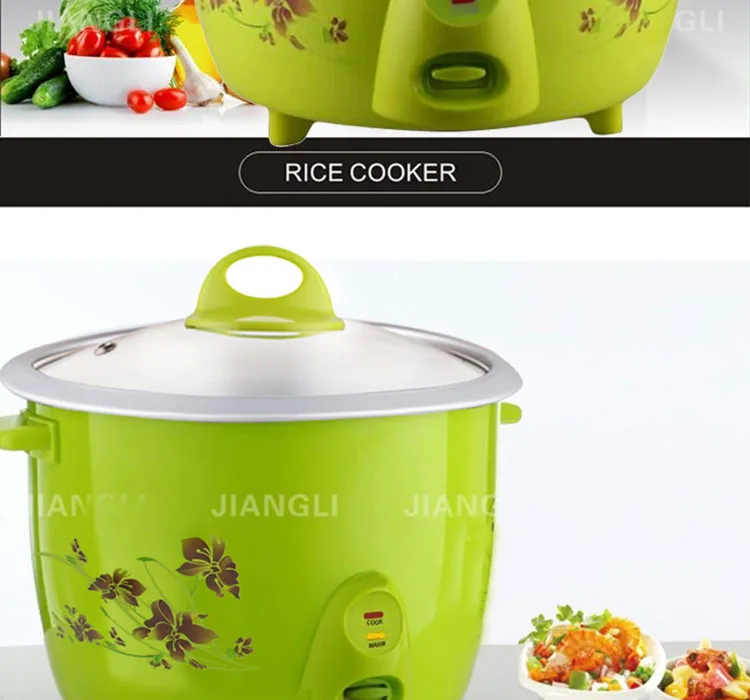 Household Against Hot Cheapest Green Print Flower National Rice Cooker