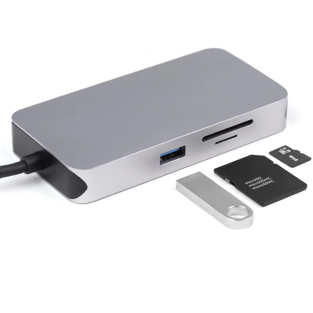 3 Ports Hub Usb Combo Type C To Usb 3.0 Memory Card Reader Usb Hub