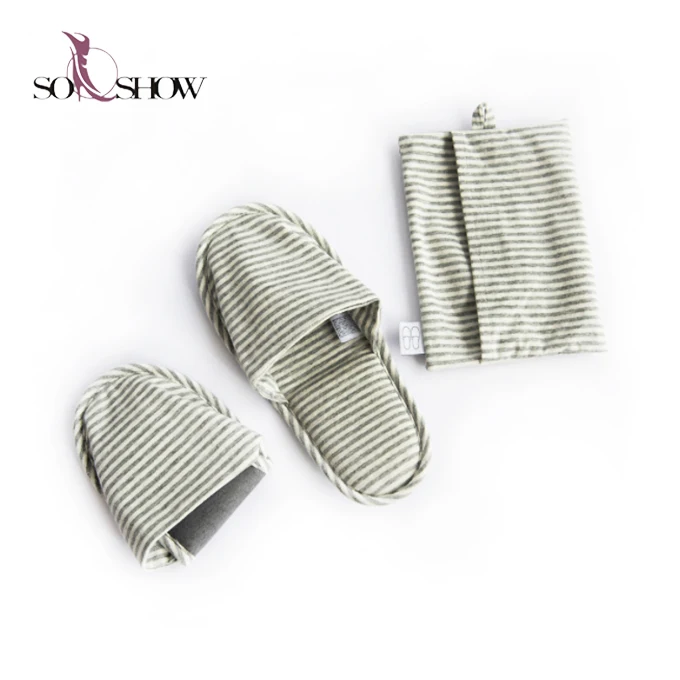 foldable slippers in a bag