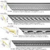 Polyurethane Ornaments High Density interior wall panel decoration PU plaster coving