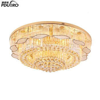 Led Crystal Ceiling Lights Modern Round Design Living Room Bedroom Hotel Lobby Suspended Ceiling Lighting Buy Modern Round Metal Crystal Tiffany