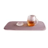 Wholesale drying mat microfiber dish drying mat kitchen super absorbent table drying mat-18x9inch chocolate