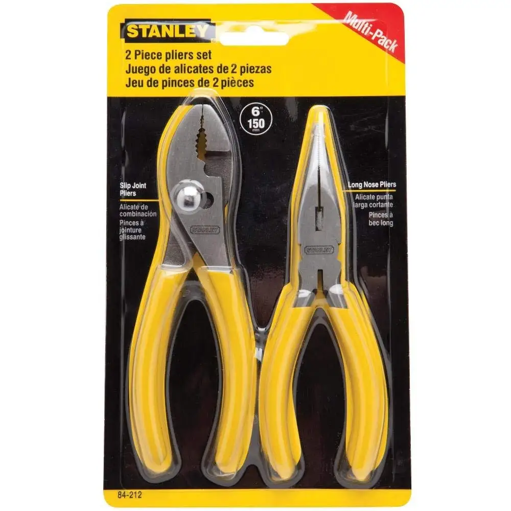 2-Piece Irwin Industrial Tools 2078701 6-Inch Slip Joint and 10-Inch Groove Joint ProPliers Set