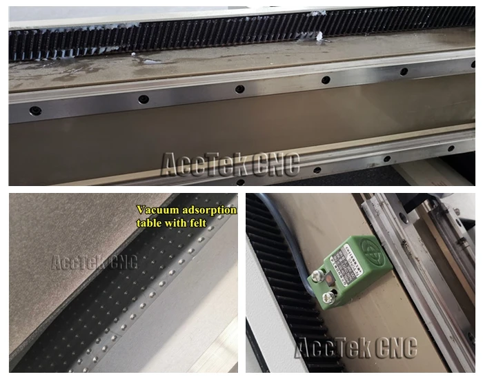 AccTek 1600*2500mm work area cnc oscillating vibrating knife cutting machine for foma fabric leather round knife cutter